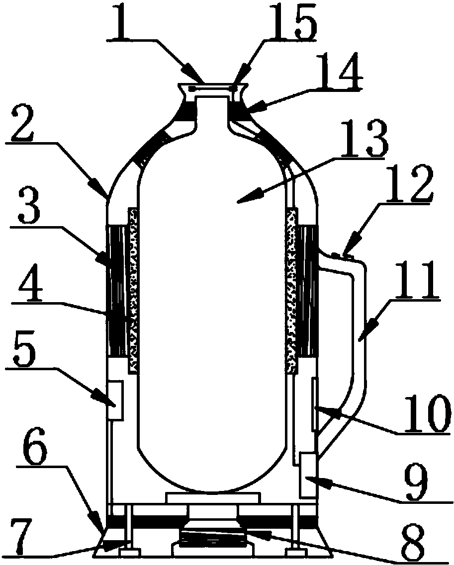 cn206403652u_一种可控暖水瓶失效