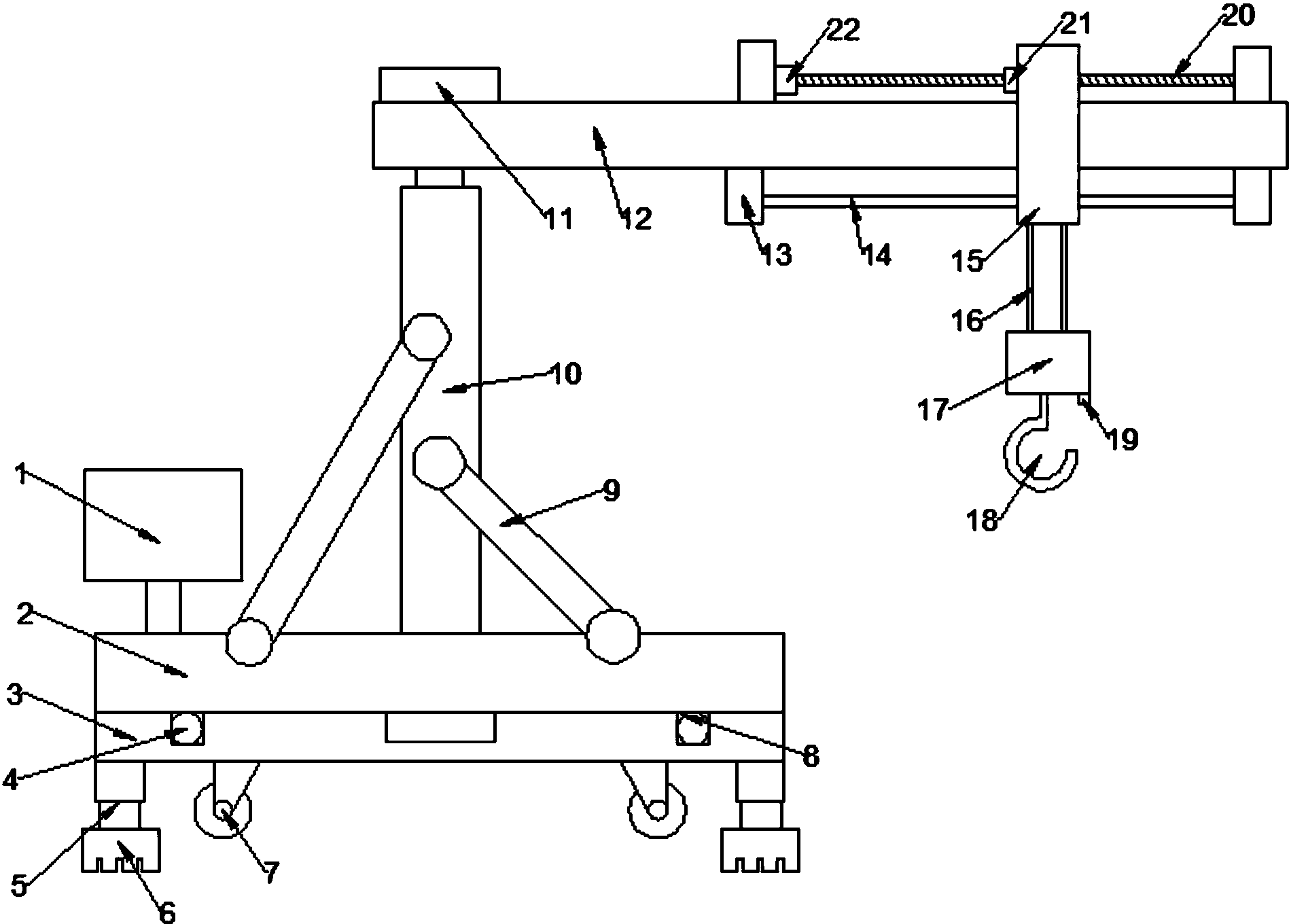 cn206427945u_一种建筑用可调吊装装置失效