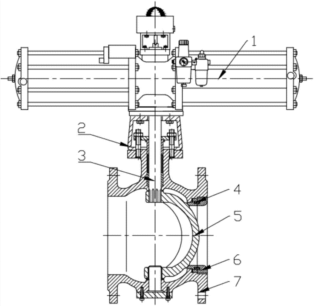 cn206449242u_一种偏心半球阀有效