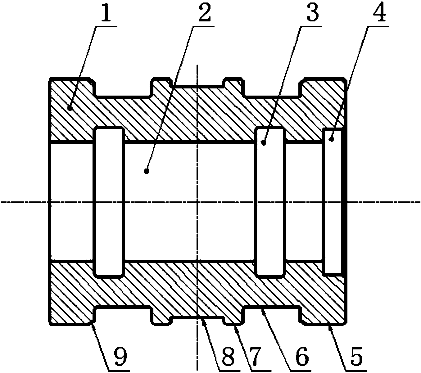 一种双出杆高压油缸活塞