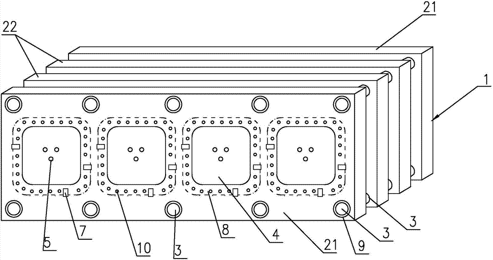 一种无接触插片石墨舟