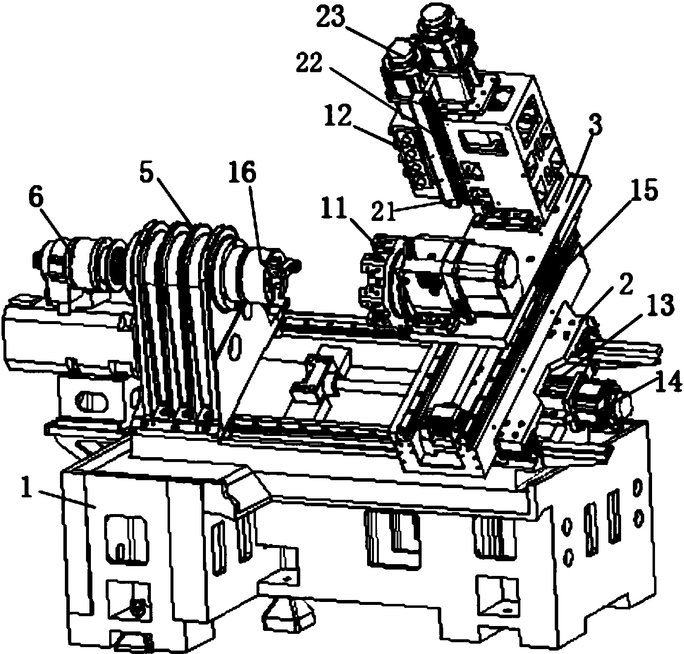 cn206543899u_五轴复合数控机床有效