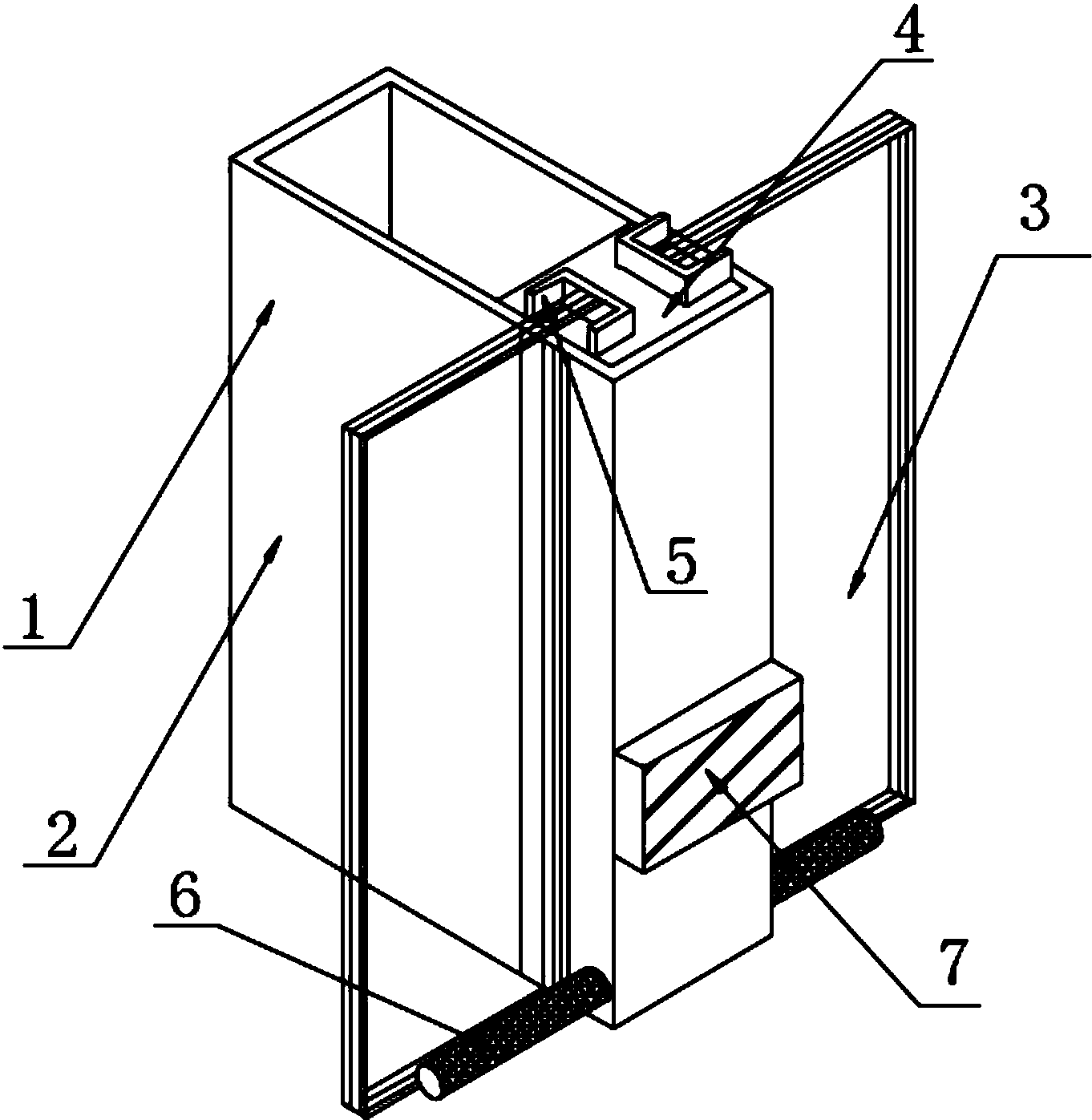 包括装置本体,装置本体包括结构框架和光电幕墙,结构框架的顶部设置有