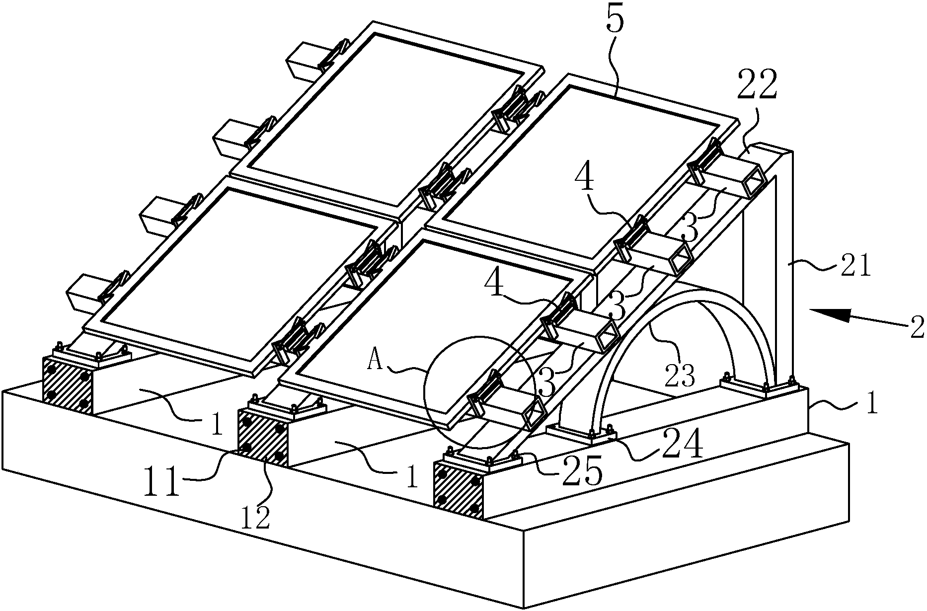 cn206547064u_一种光伏直驱变频离心机系统的光伏板安装结构失效