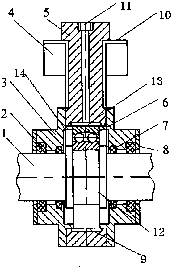 一种螺旋运输机悬吊轴承结构
