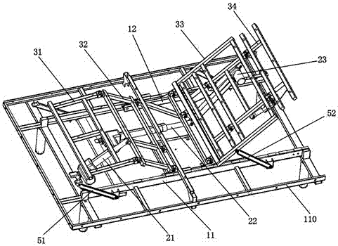 一种电动床结构
