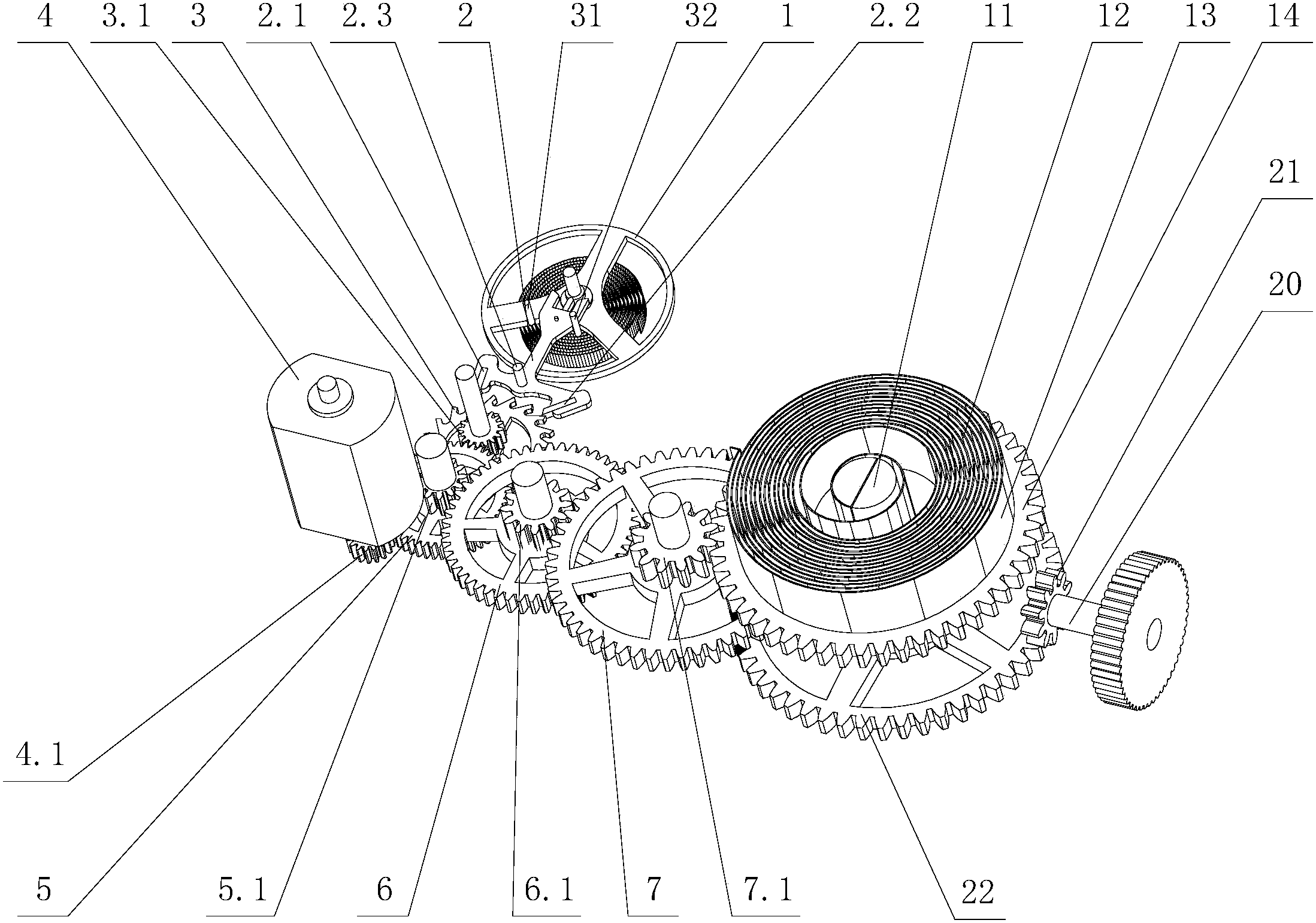 手摇发电机结构简图图片