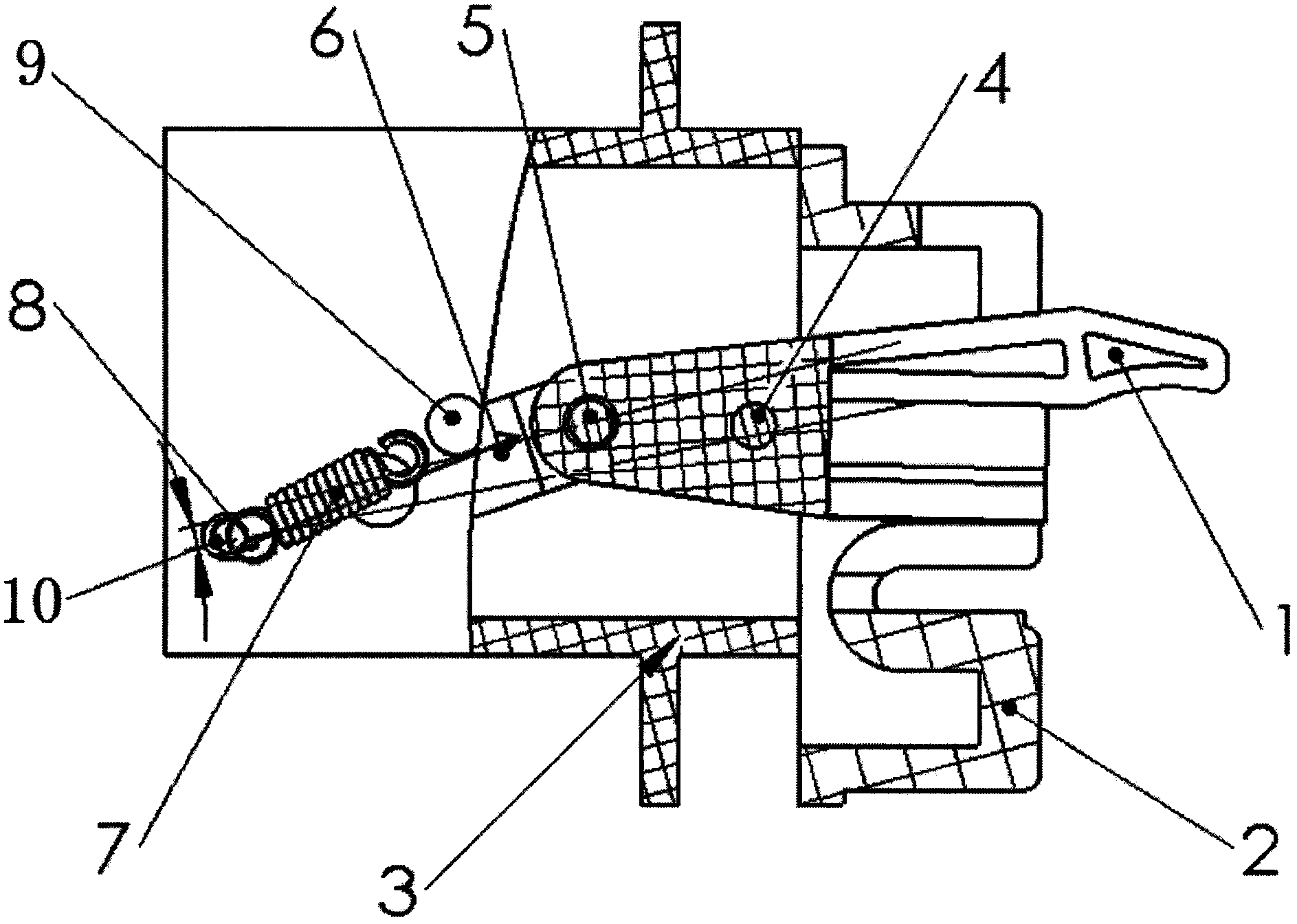 输液泵自锁式止液夹