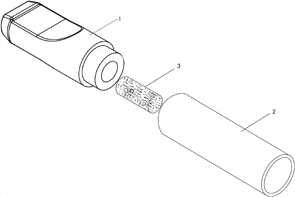 包括烟嘴套,永久性陶瓷过滤器和过滤夹芯层;所述烟嘴套为中空结构;所