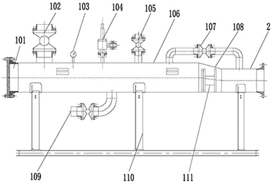 cn206676862u_一种清理管道的移动式收发球筒装置有效