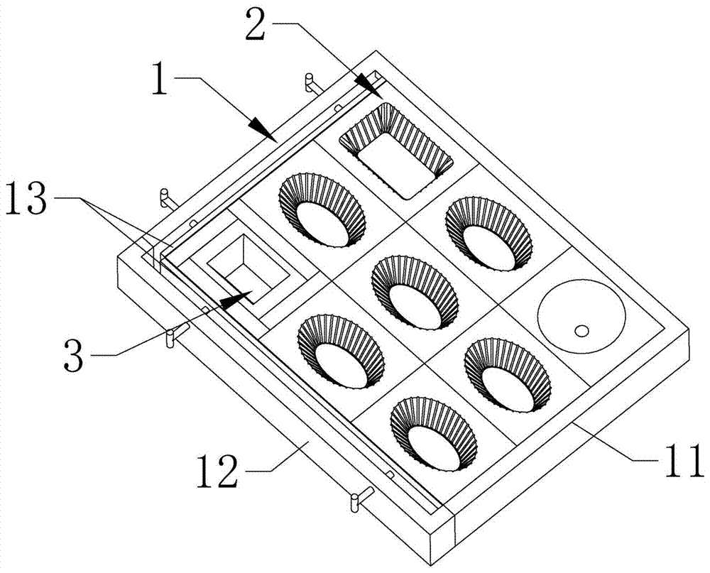 一种拼接吸塑模具
