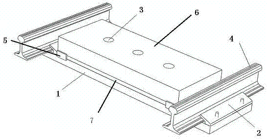 一种可拆卸铁路平交道口板支撑结构