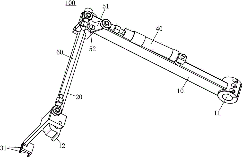绑丝带摆臂机构