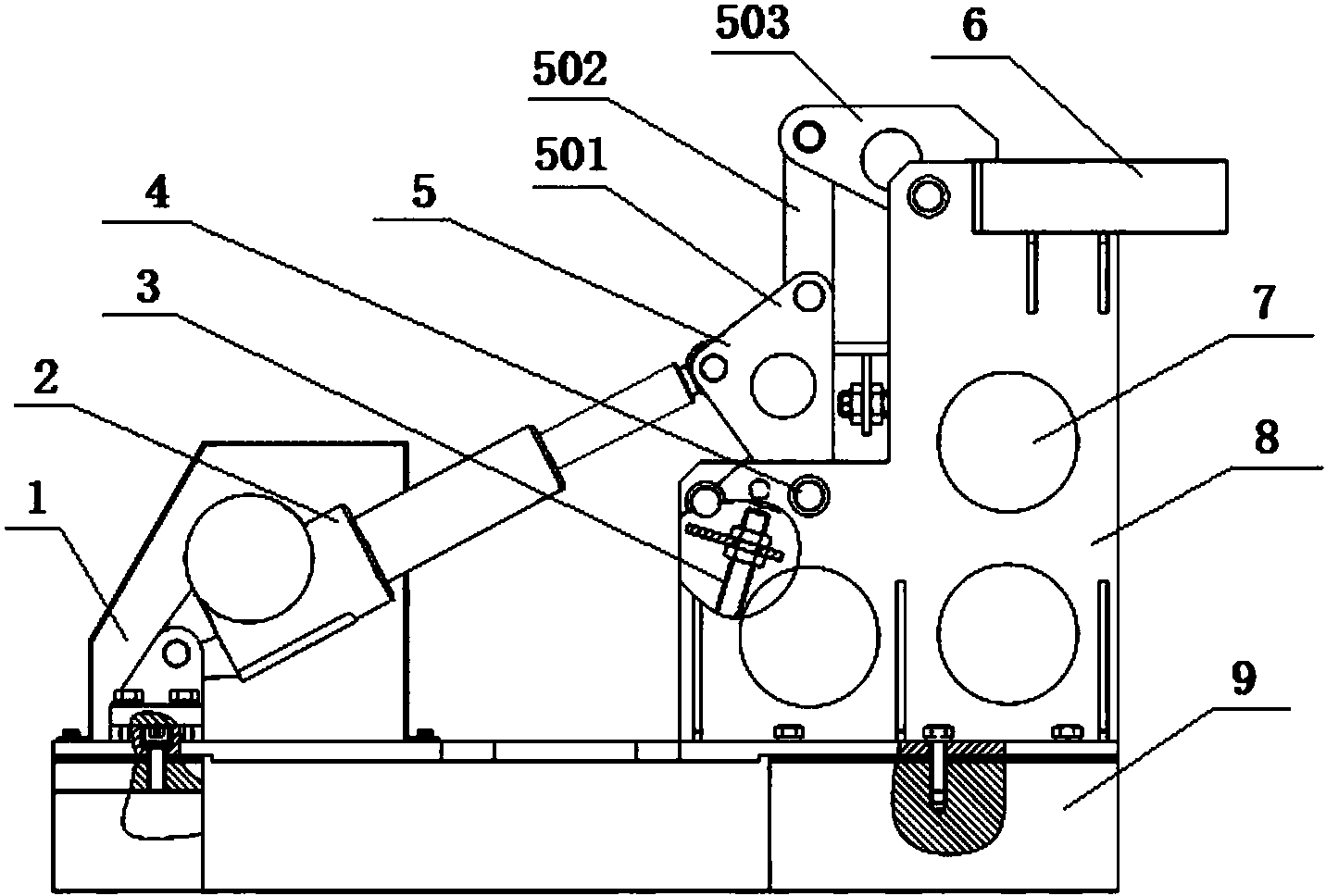 cn206722811u_一種自動快速鎖緊固定裝置失效