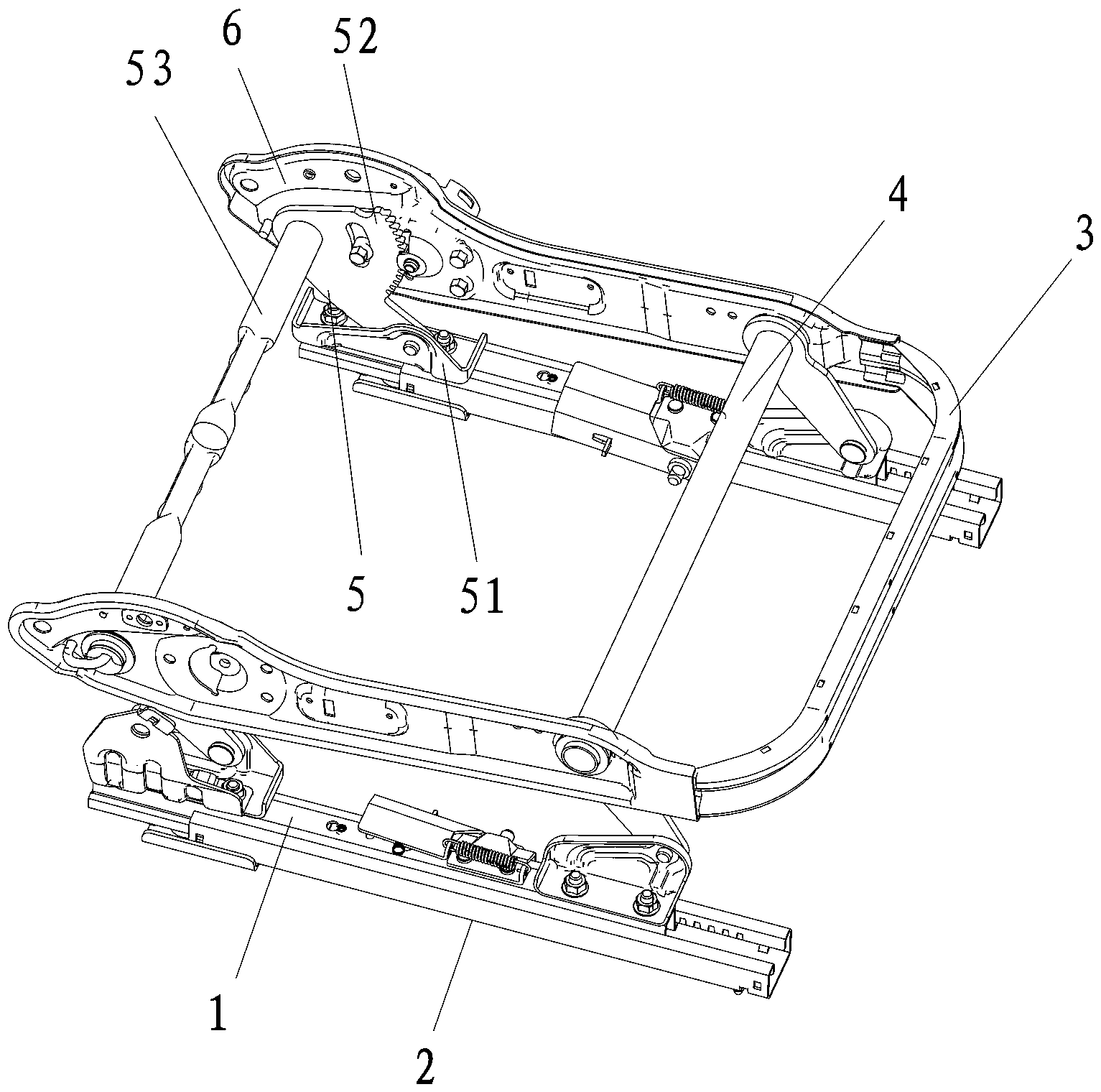 汽车座椅的滑轨骨架装置