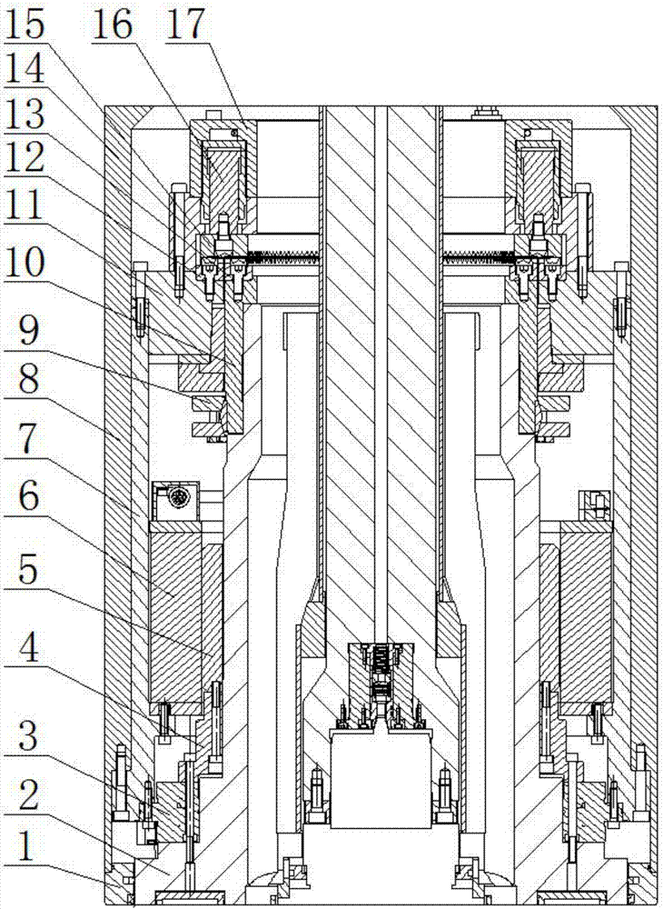 可齿盘精度定位的五轴龙门加工中心滑枕的内置c轴结构