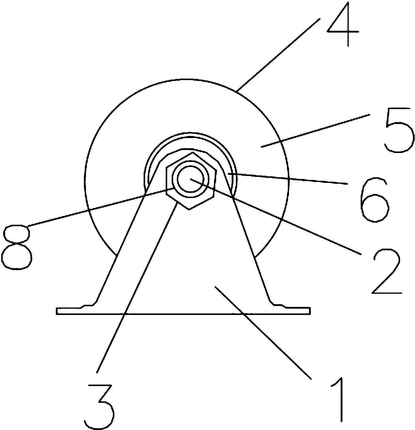 cn206802068u_尼龙u形彩钢滑轮失效