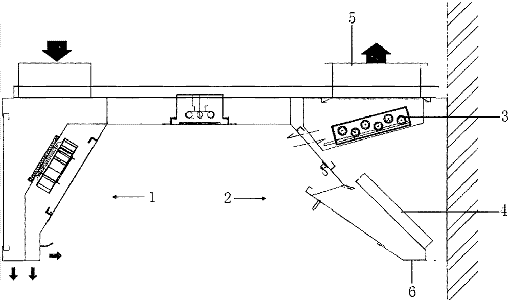 用于uv烟罩中的挡光板构造