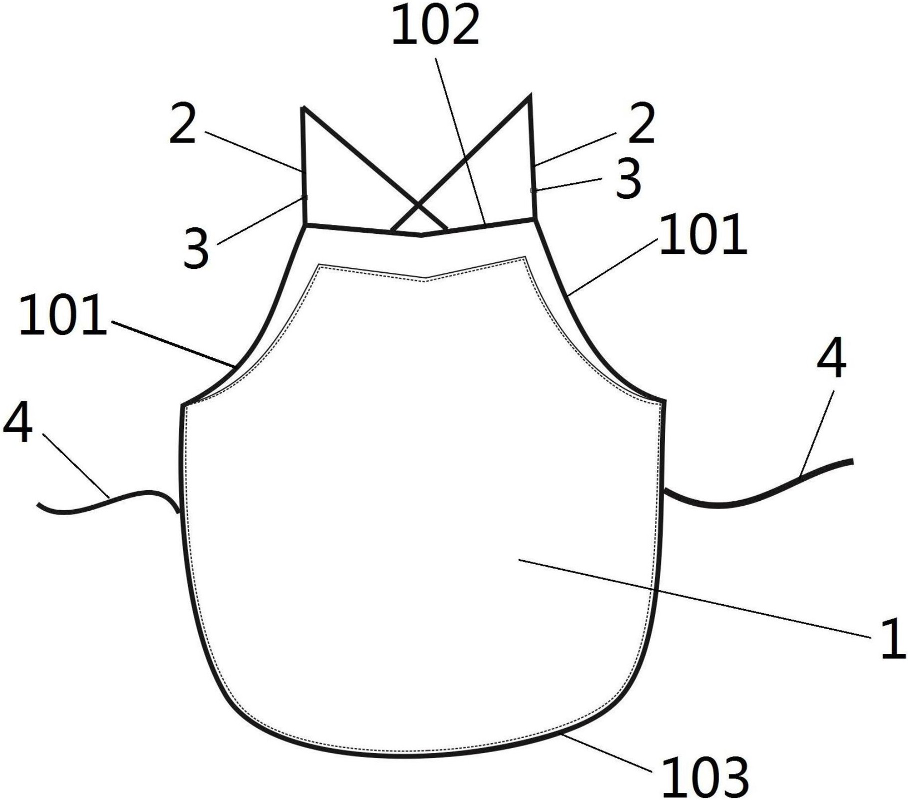 一种交叉式吊带肚兜