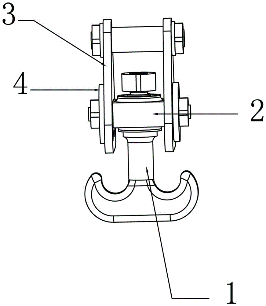 cn206814267u_一种起重机用羊角吊钩有效