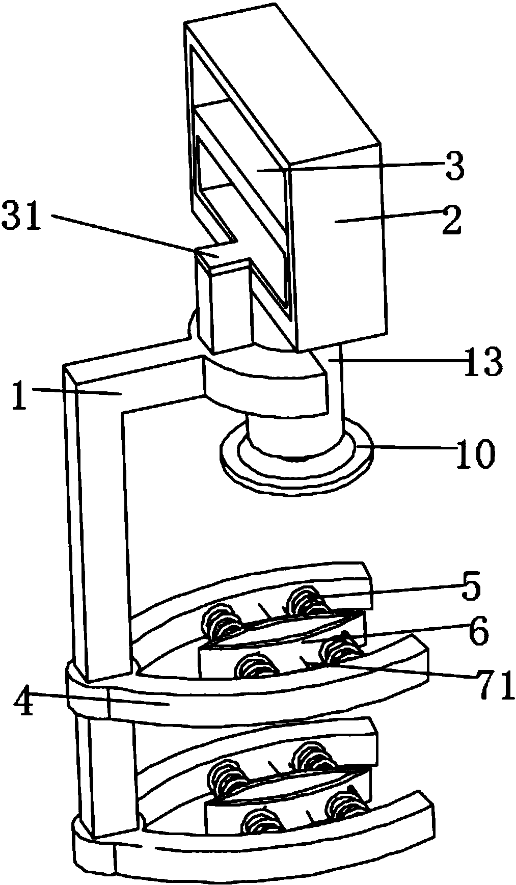 一种方便摇晃的生物实验用试管夹取装置