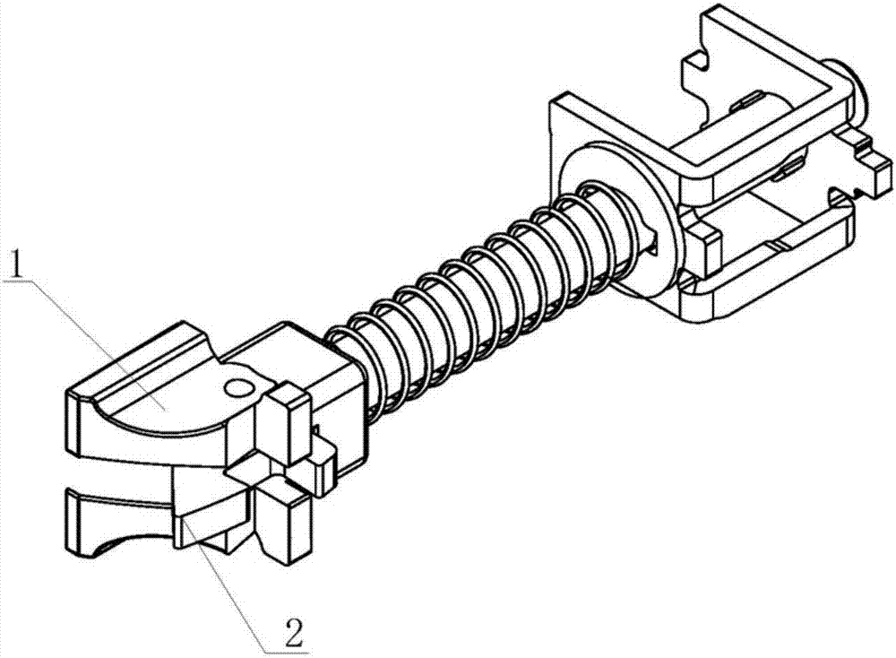 cn206844834u_一种防盗门锁的斜舌结构有效