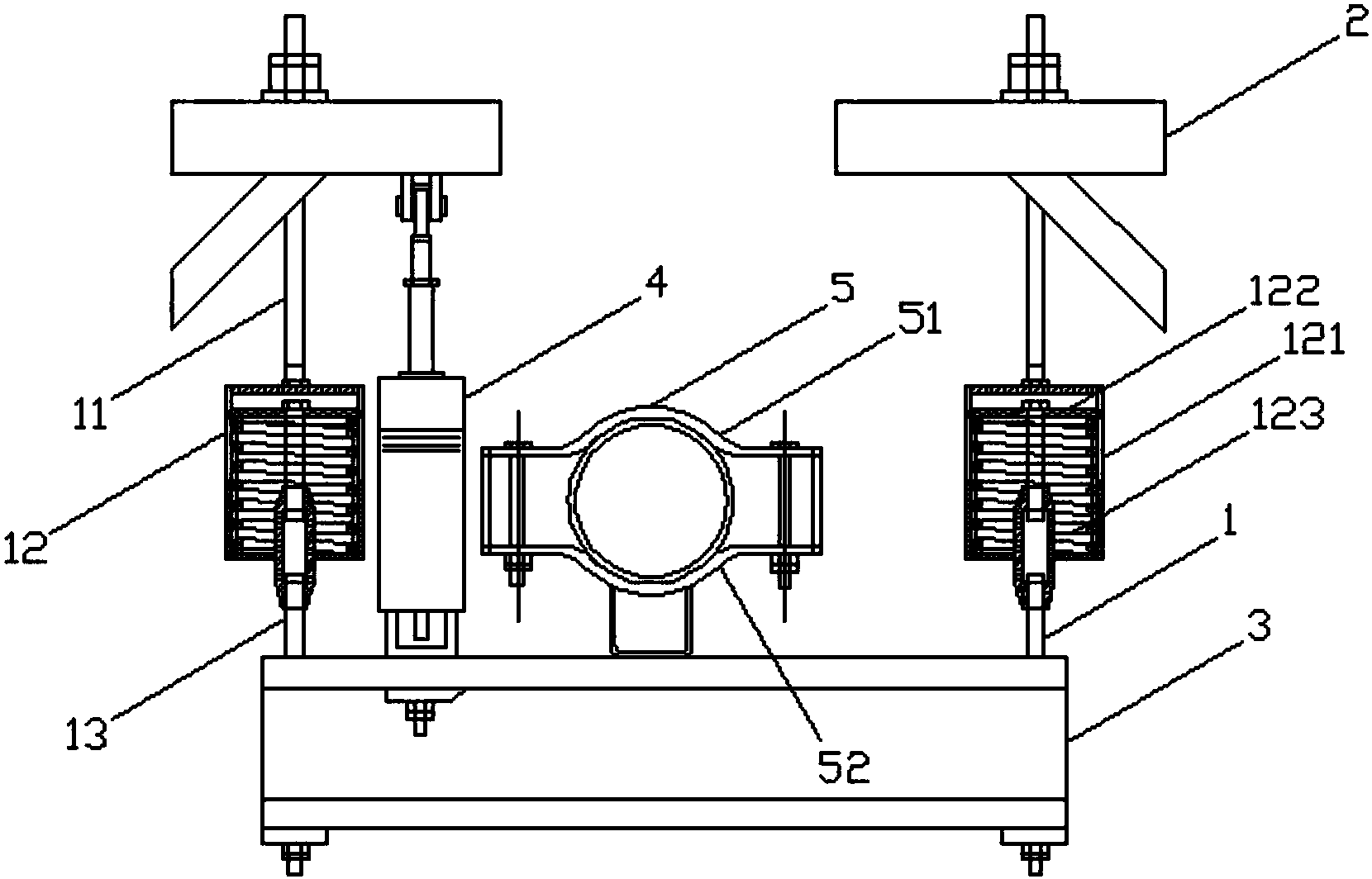一种双拉杆弹簧阻尼吊架