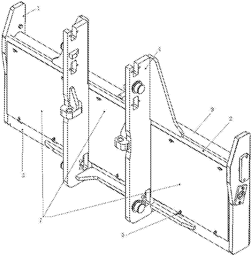一种挡水型货叉架