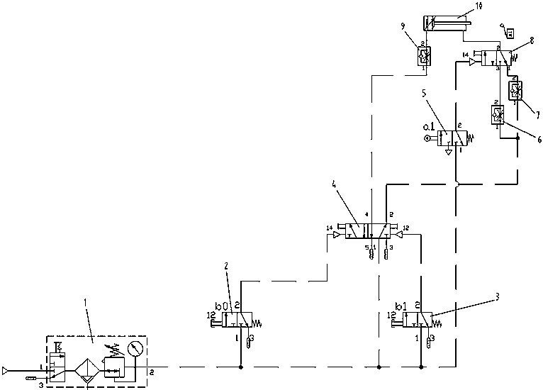 cn206903963u_並聯調速閥實現雙速控制的控制迴路有效