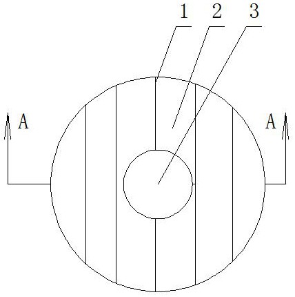 所述凹槽型的结构分布在蜂蜡颗粒本体的上面和下面,所述的蜂蜡颗粒
