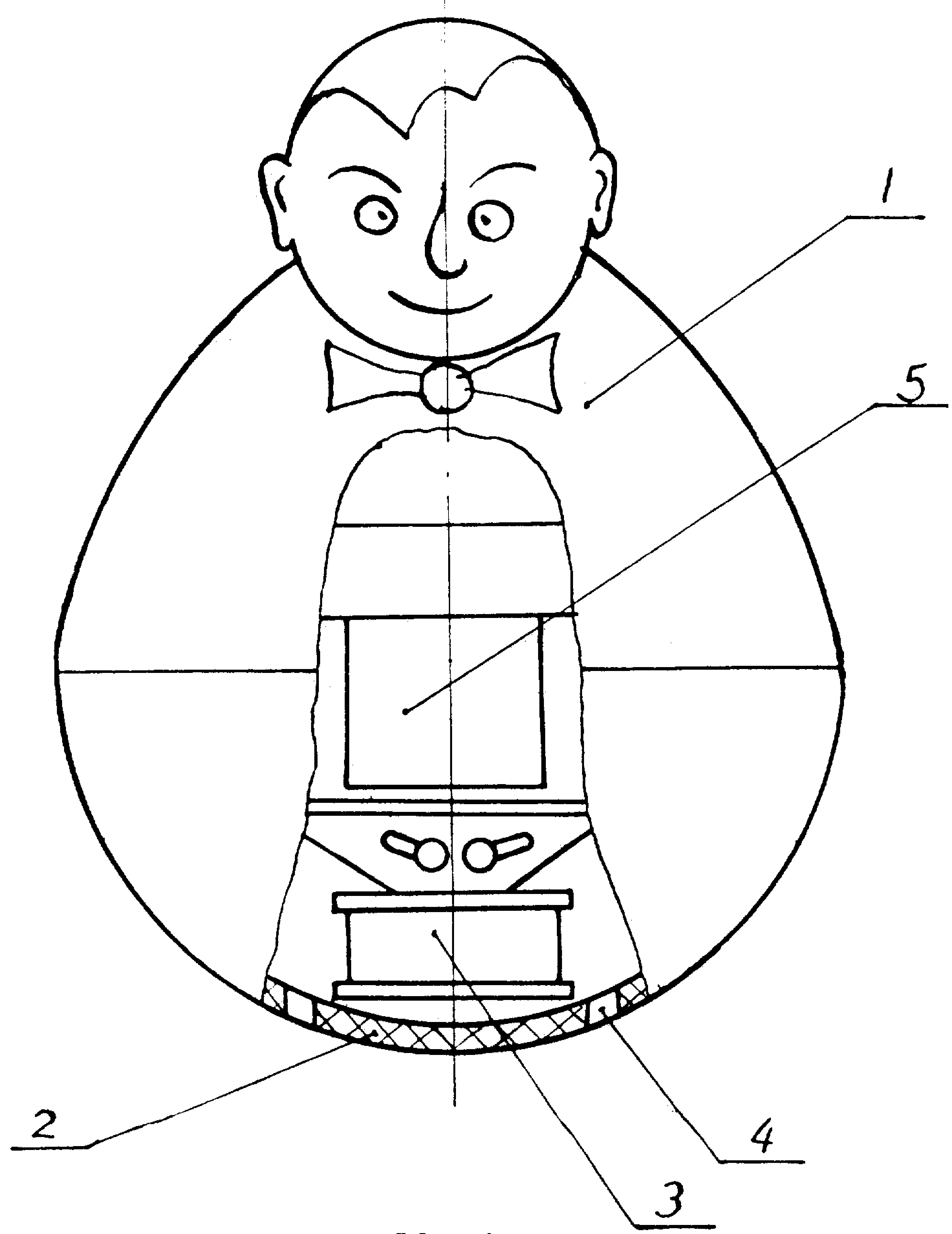 不倒翁内部结构图简图图片