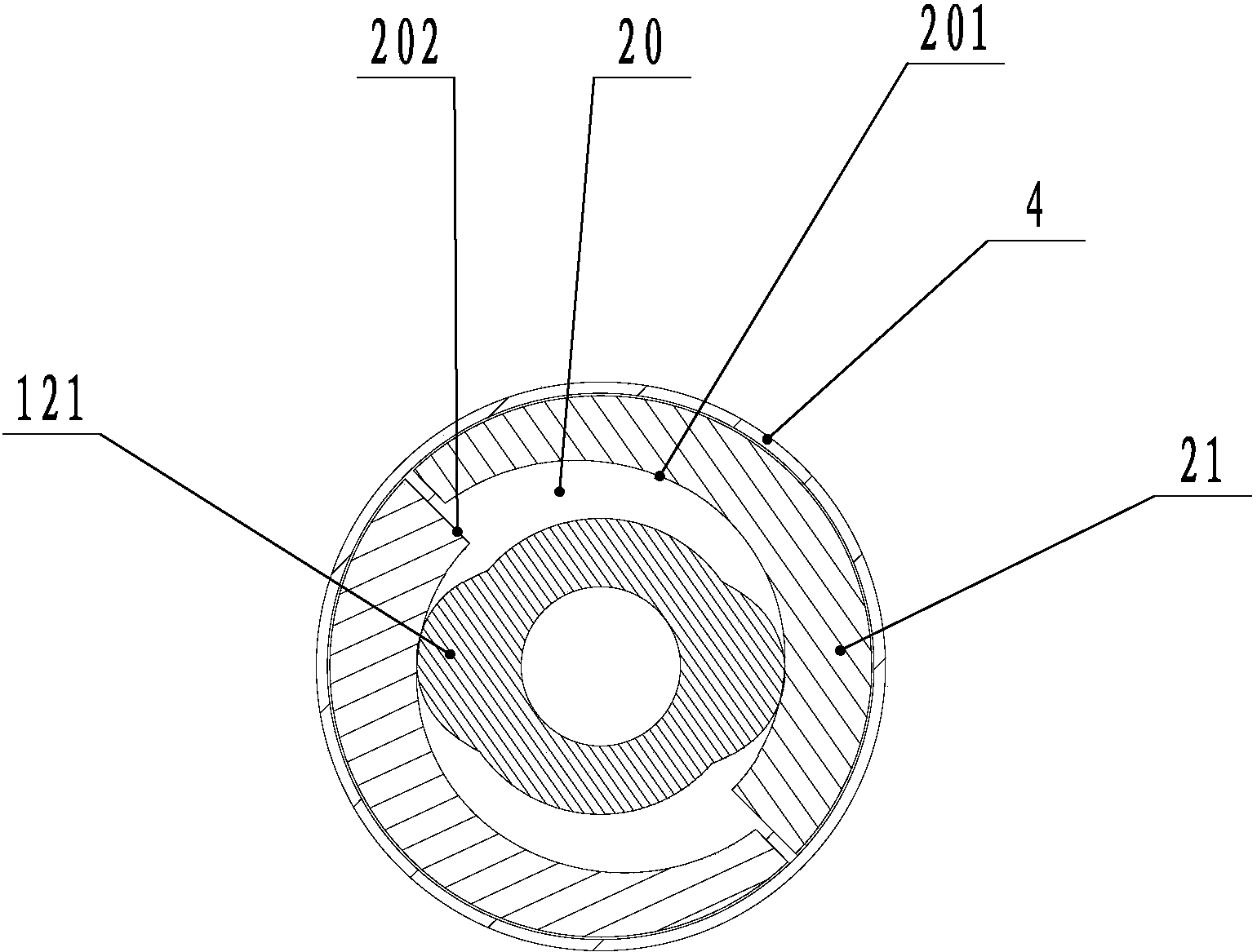 一种伸缩杆凸轮旋转定位结构
