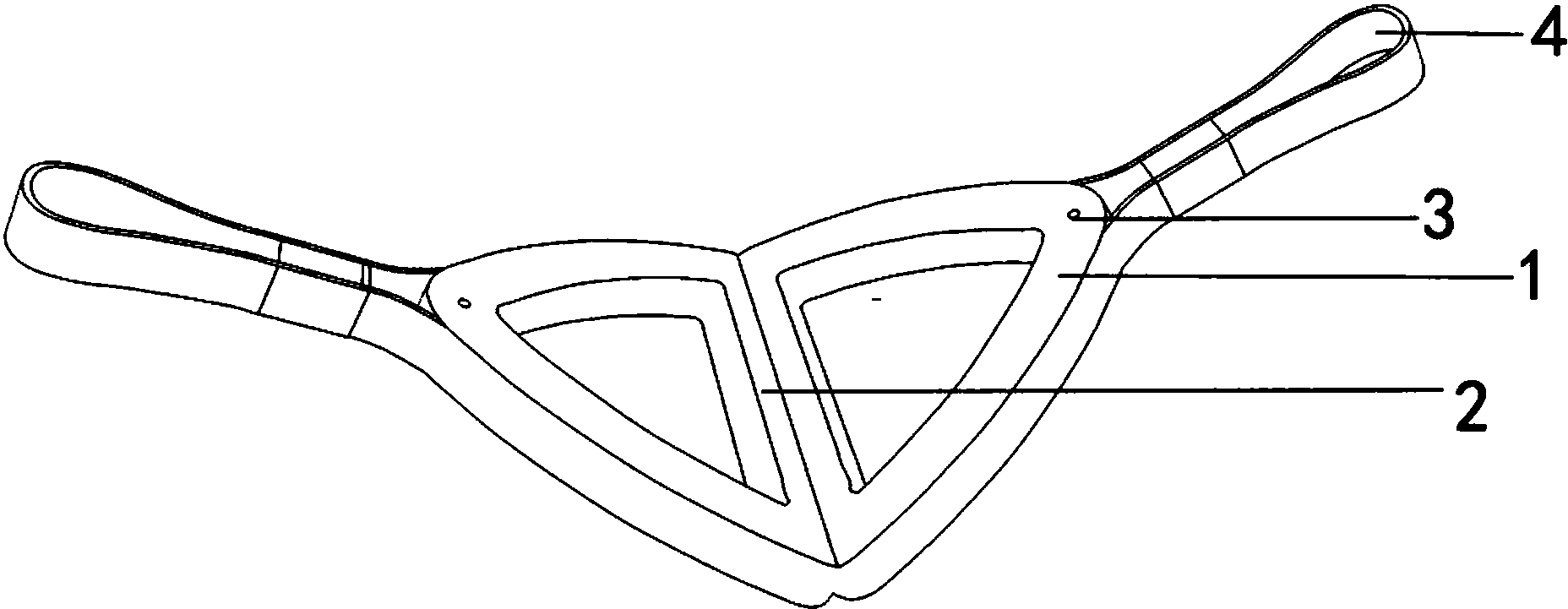 一种公共交通双带固定式拉环
