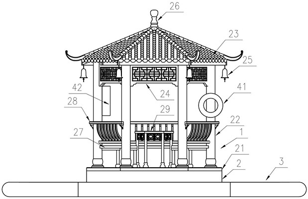 一种水上休闲钓鱼凉亭