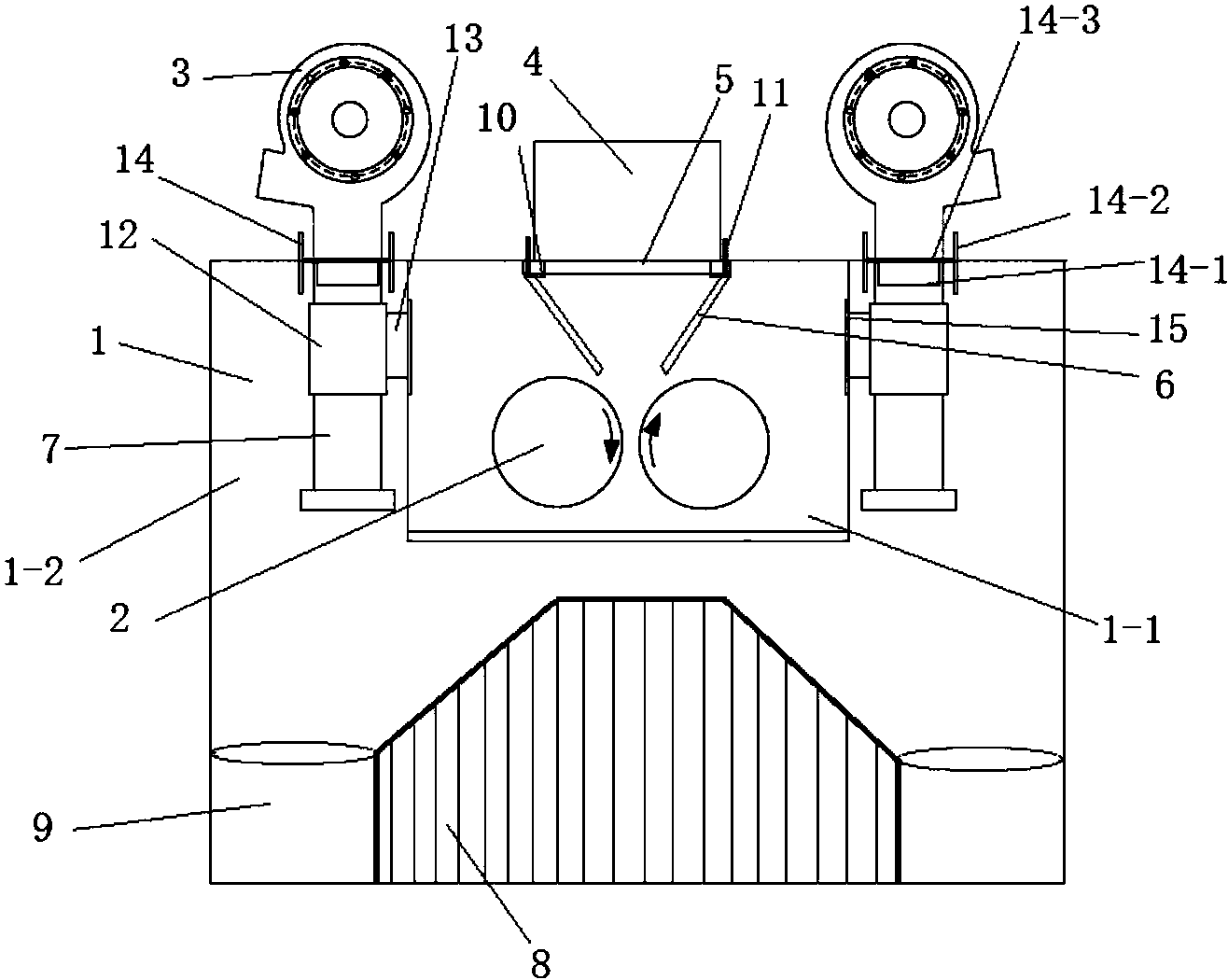 一种新型胶辊砻谷机