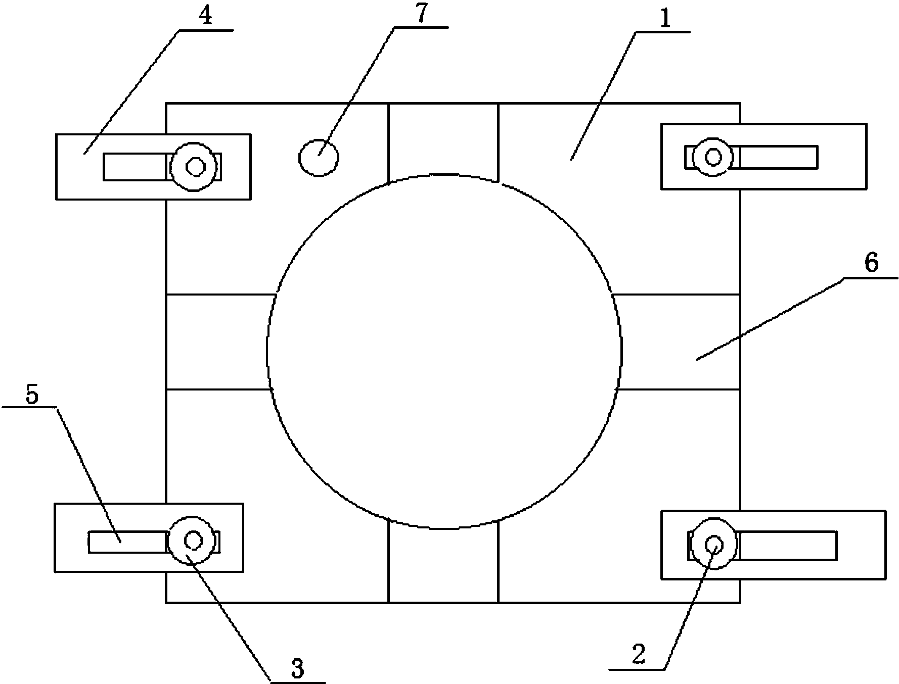 cn206981608u_简易矩形件冲孔固定装置有效