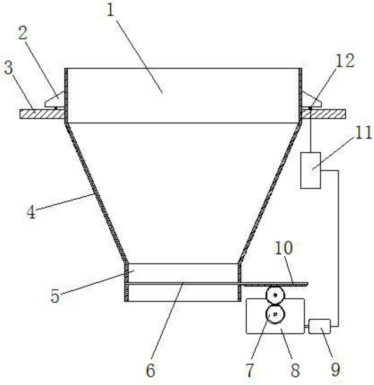 自卸料式污泥斗装置