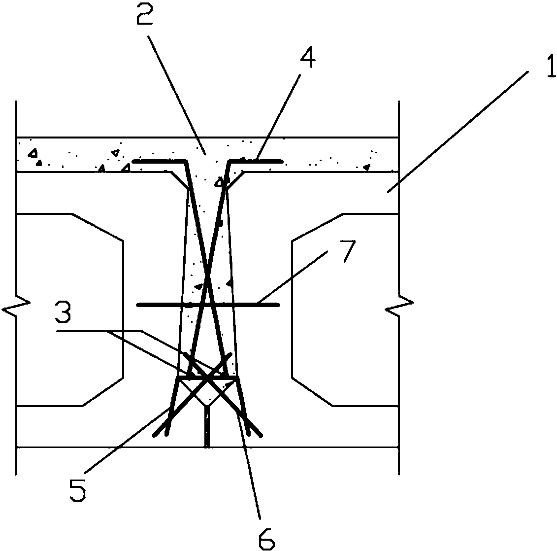 一种含有铰缝配筋的大铰缝空心板梁结构