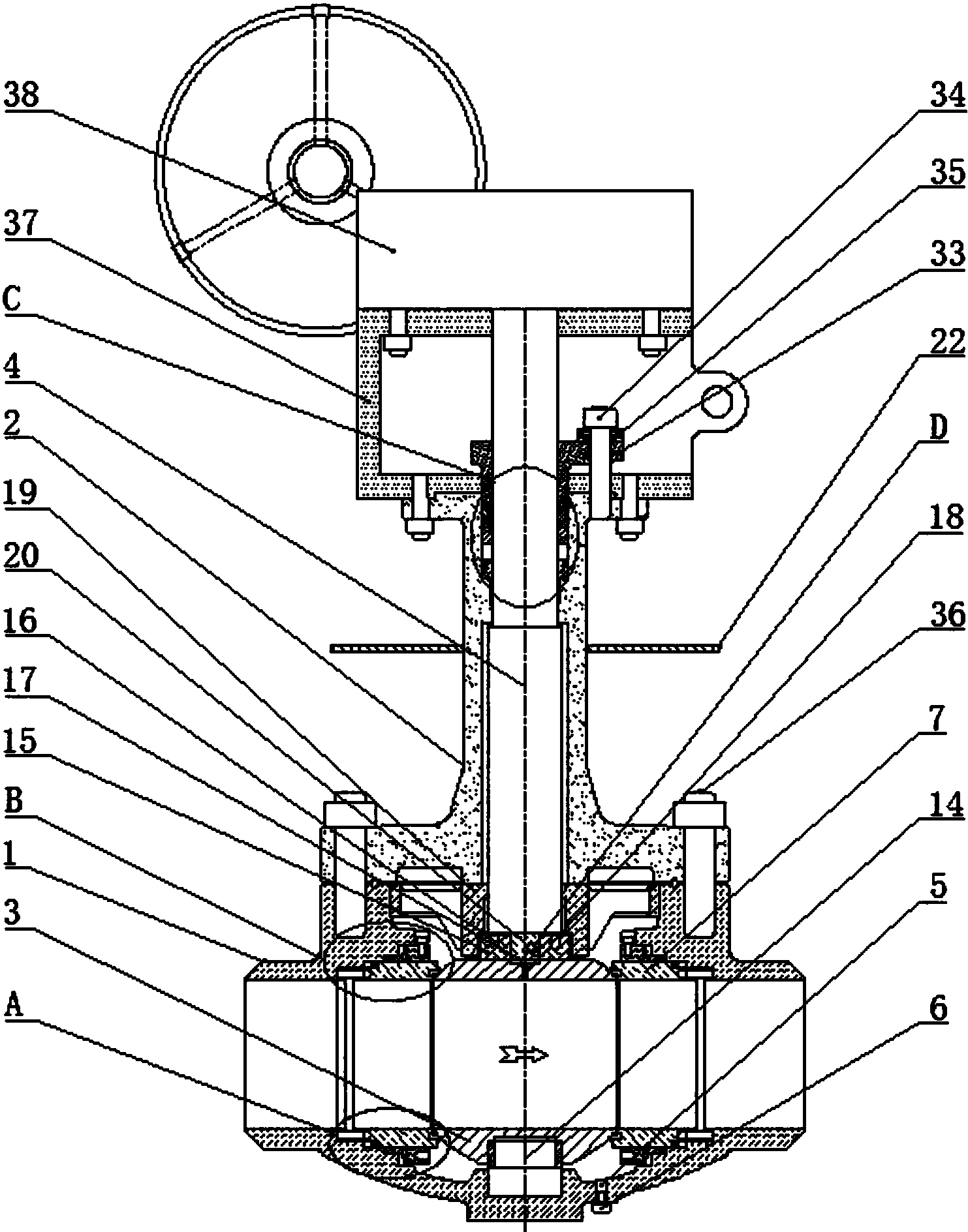一种超低温高压球阀,包括阀体,阀盖,阀球和阀杆,所述阀体为一体式结构