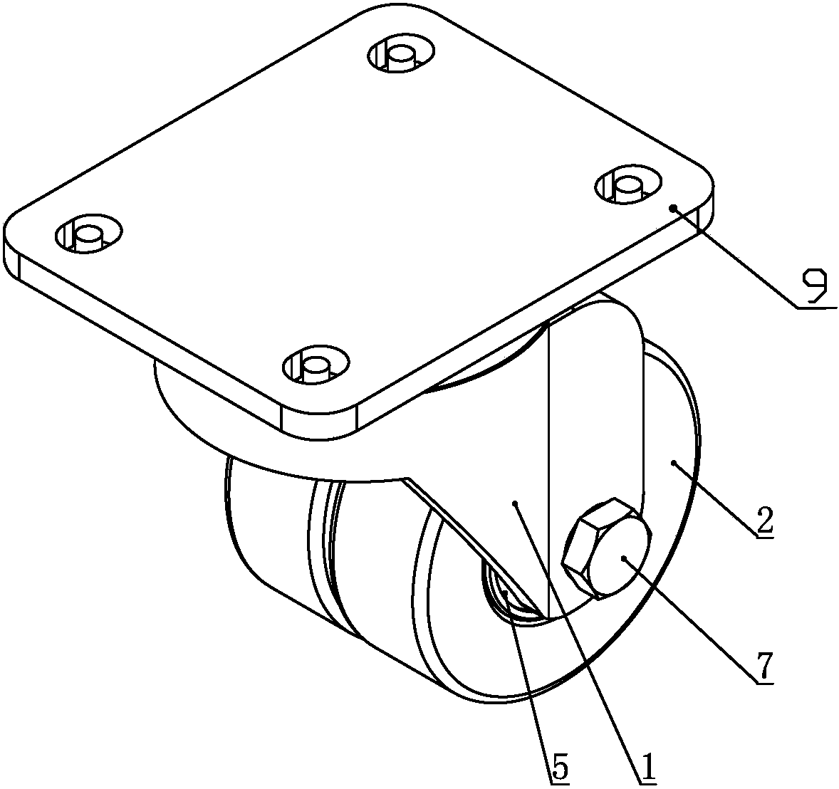 cn207000049u_一种无人搬运车双轮万向轮有效