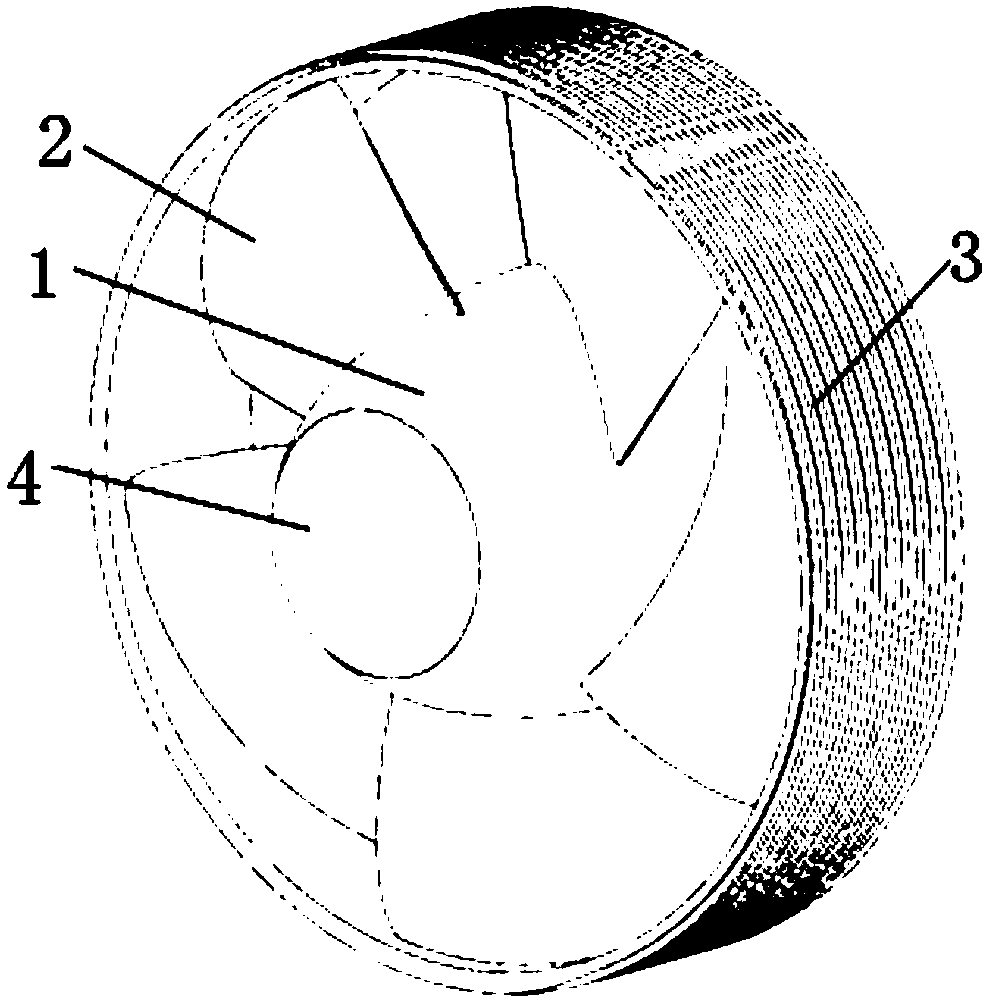 一种无叶顶间隙泄露的诱导轮