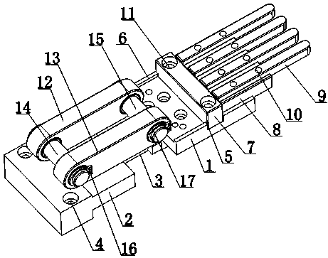 一种弯管机用中空铝条卡接装置