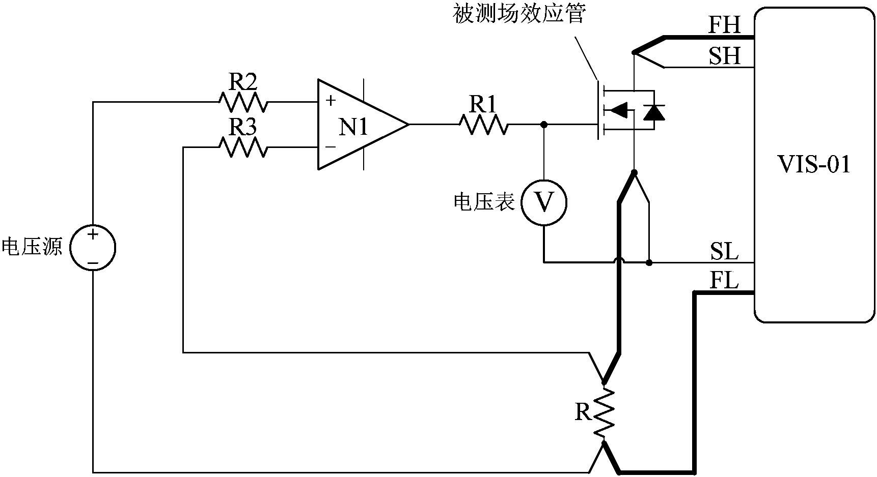场效应管测试电路