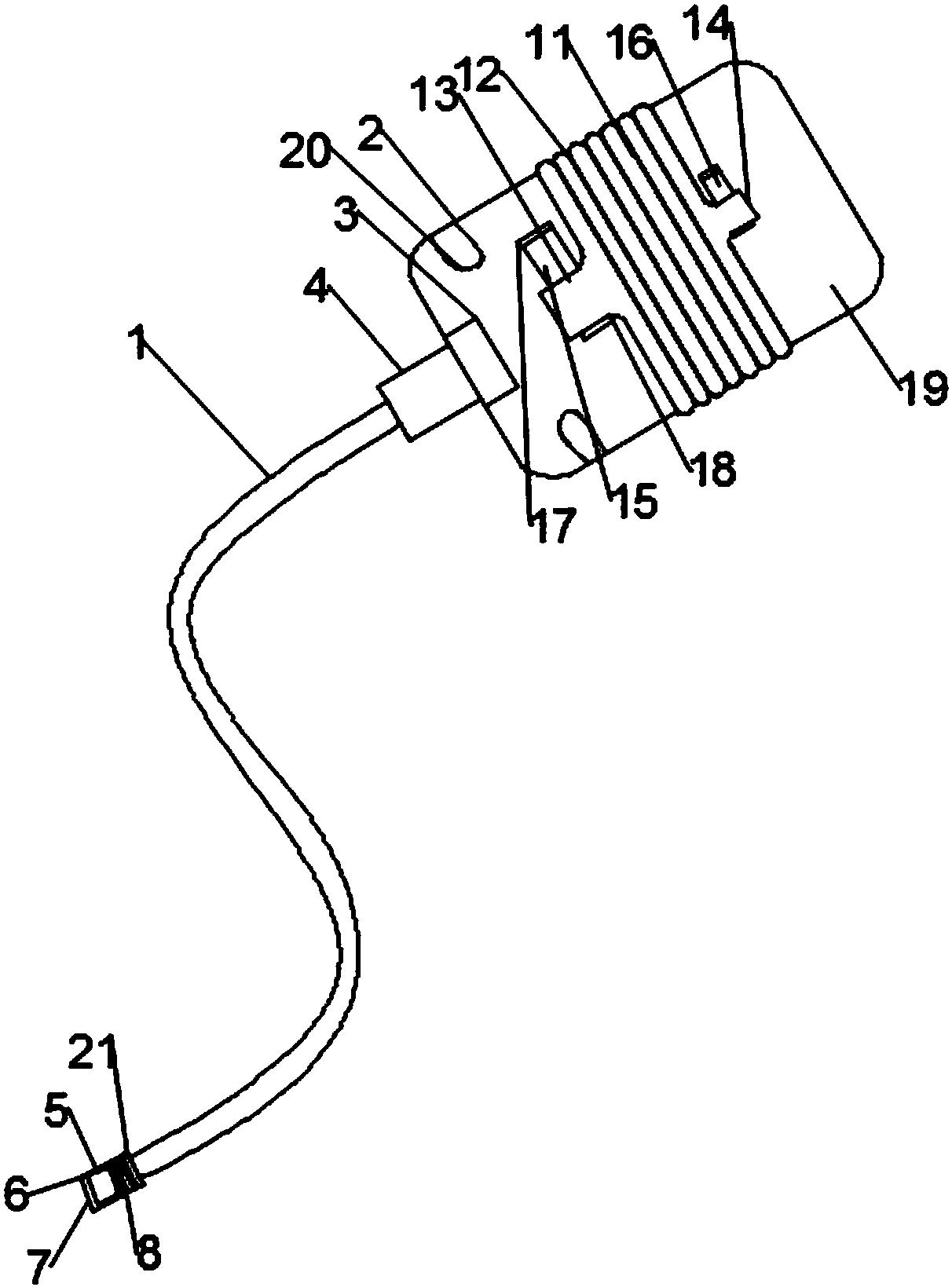 cn207038796u_一種多功能手機充電線有效