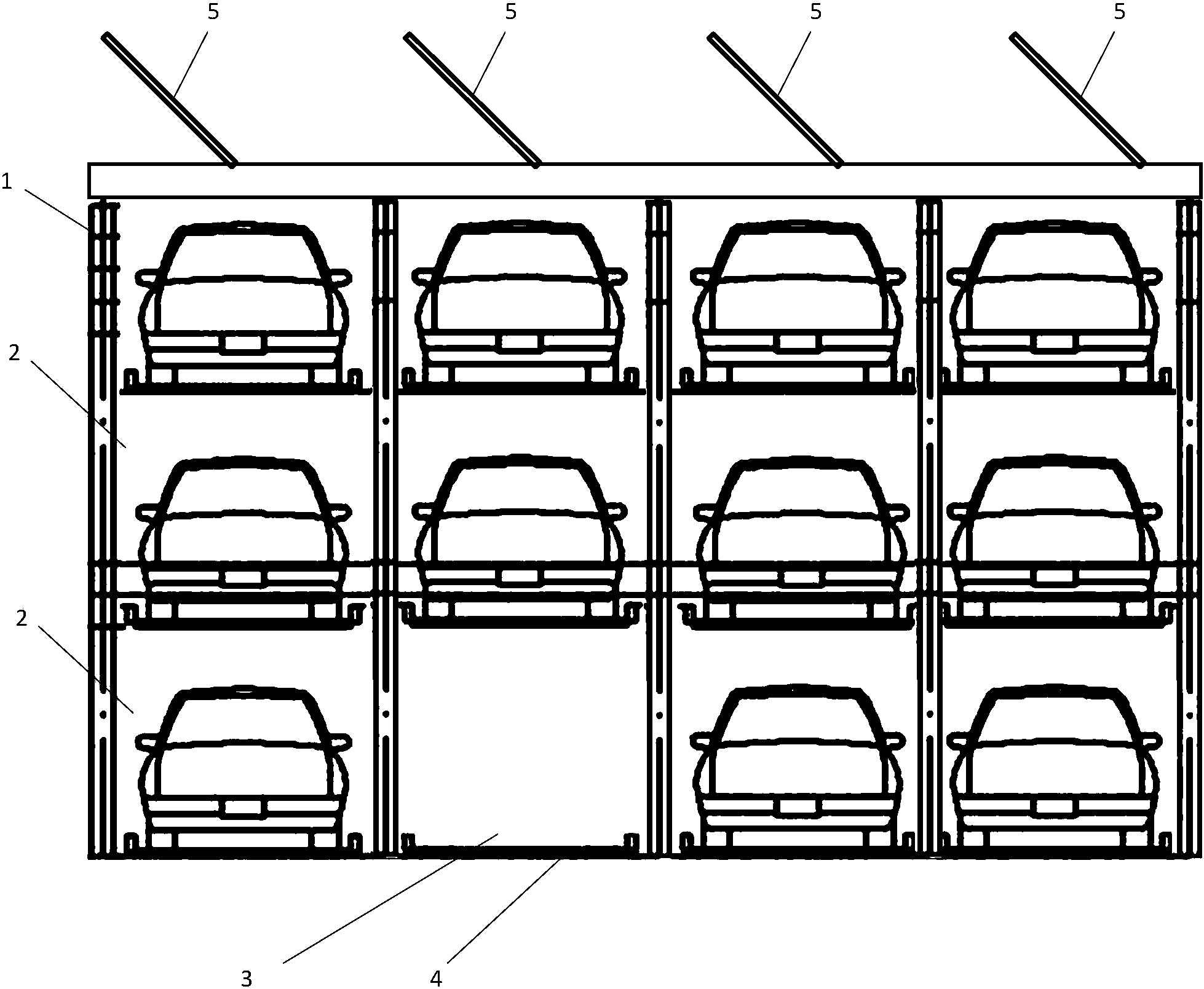 地下停车场的简笔画图片
