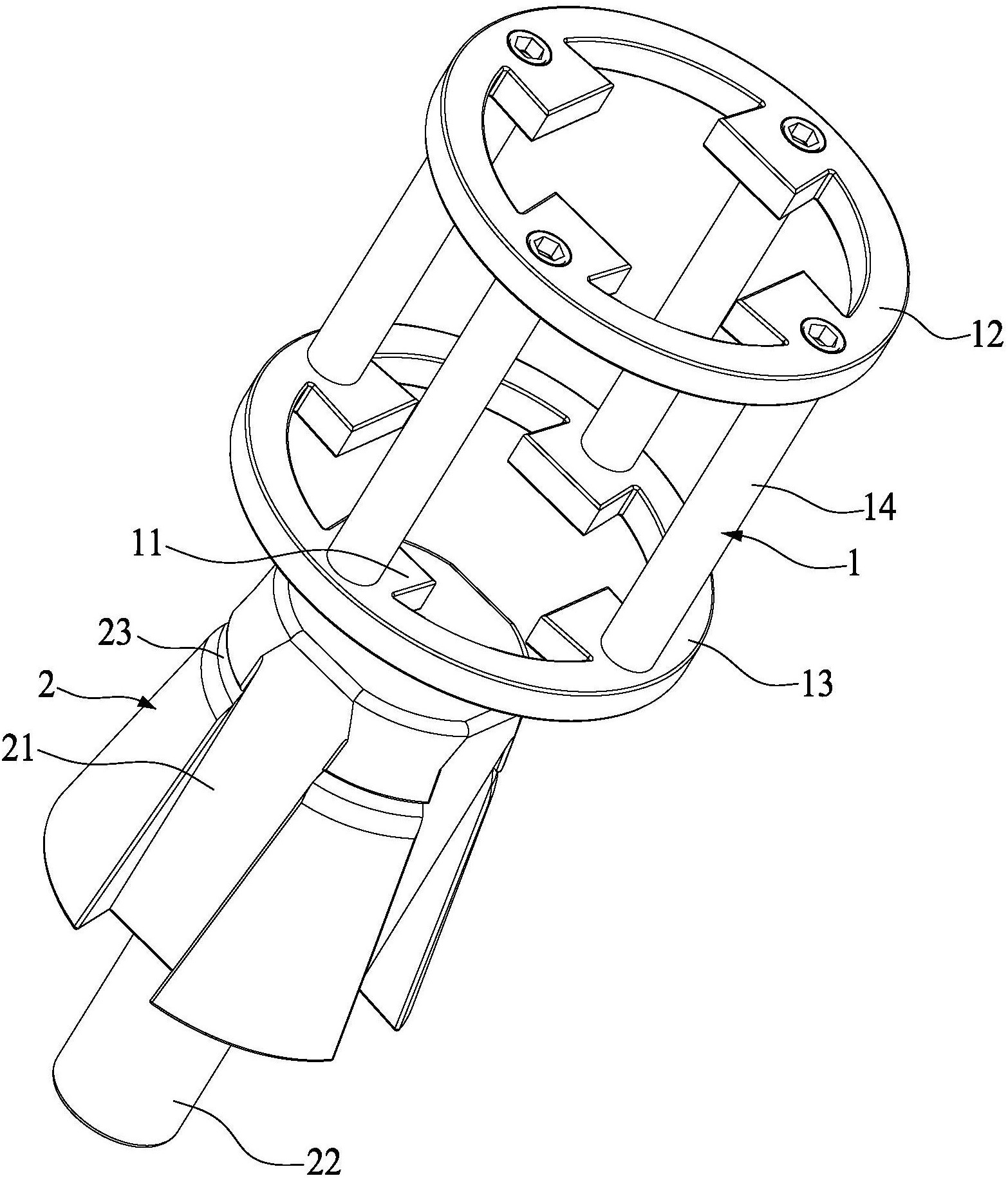 cn207052496u_一种梅花触头弹簧安装工装有效