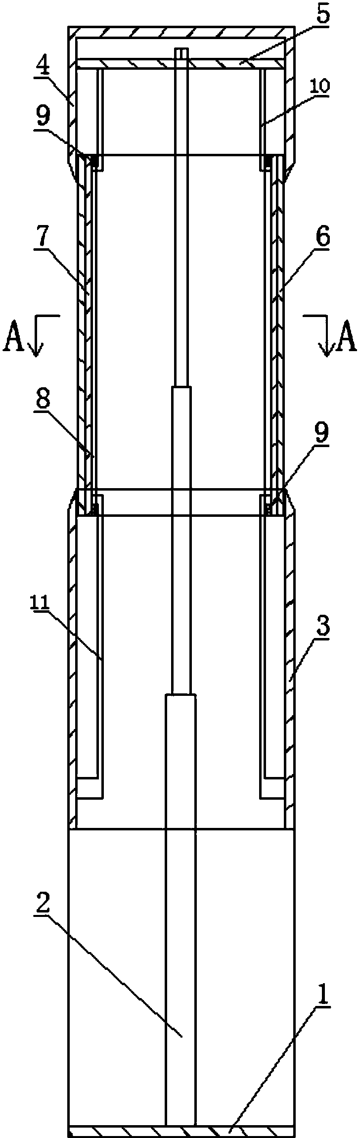 一种可伸缩式升降柱