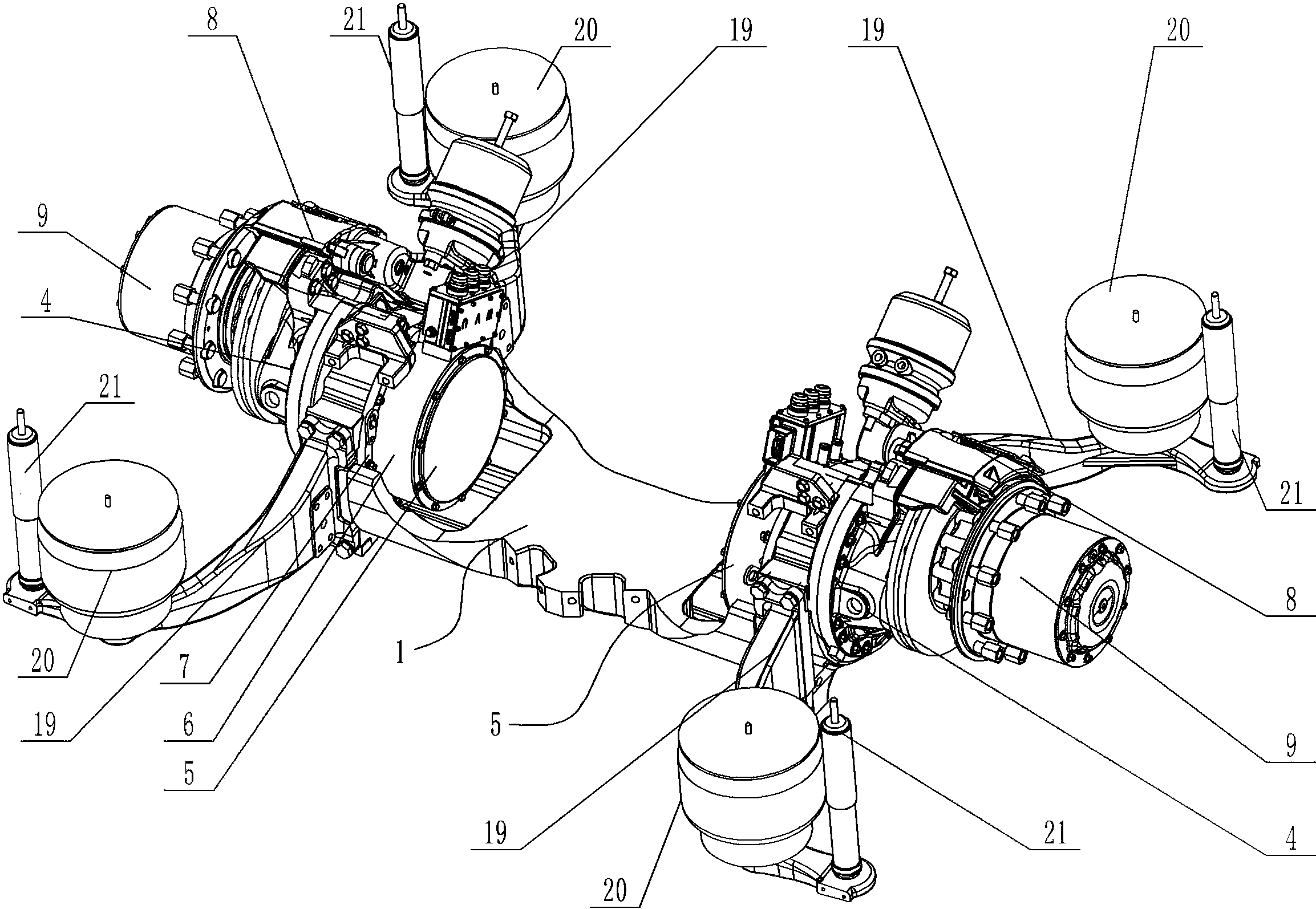cn207088967u_一种纯电动轮边驱动桥单元有效