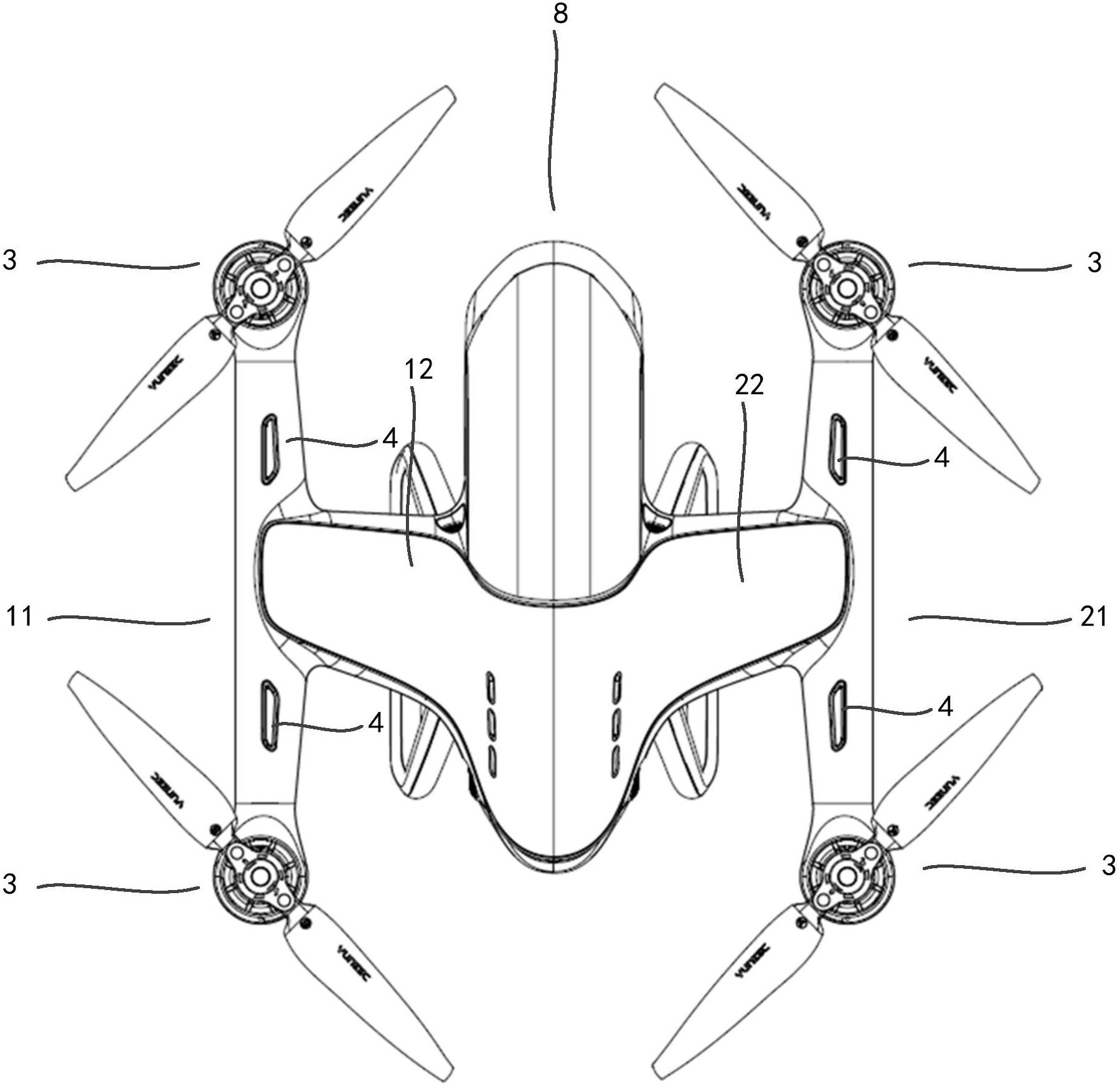 无人机的机臂结构及无人机
