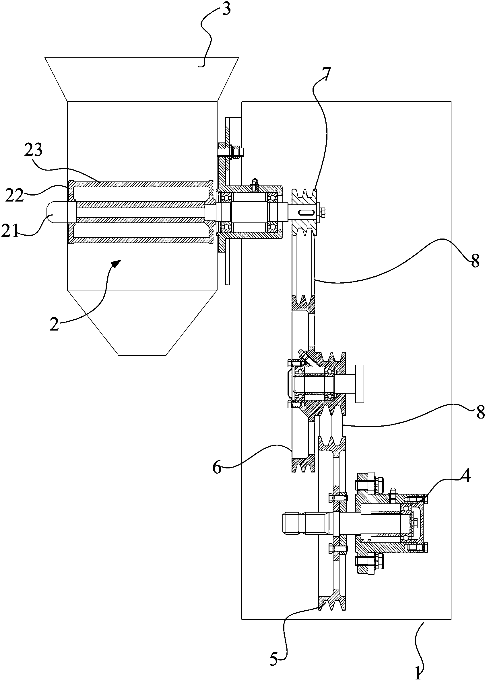 cn207119336u_新型搖擺顆粒機有效